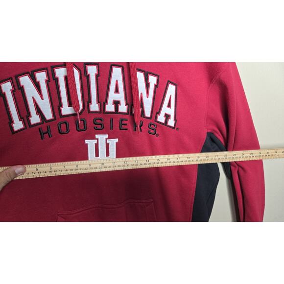 Indiana Hoosiers Red Pullover Hoodie Size XL Fleece Embroidered Colosseum... - Picture 8 of 11